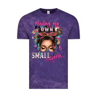 Cloud Purple minding my own small business messy bun Vintage Tee - texasbilliewilder