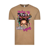 Vintage Coffee minding my own small business messy bun Vintage Tee - texasbilliewilder