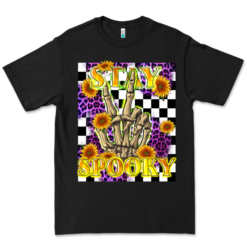 Stay Skeleton Hand Spooky Premium Tee by LillyAllenDesigns | Teevron