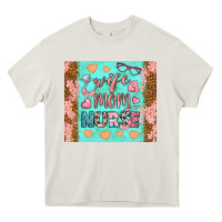 Cream Wife Mom Nurse Tumbler Heavy Core Tee - BundleAndBundleShop