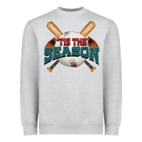 Heather Grey 'tis the season baseball Heavyweight Sweatshirt - FaDigitalArtStudio