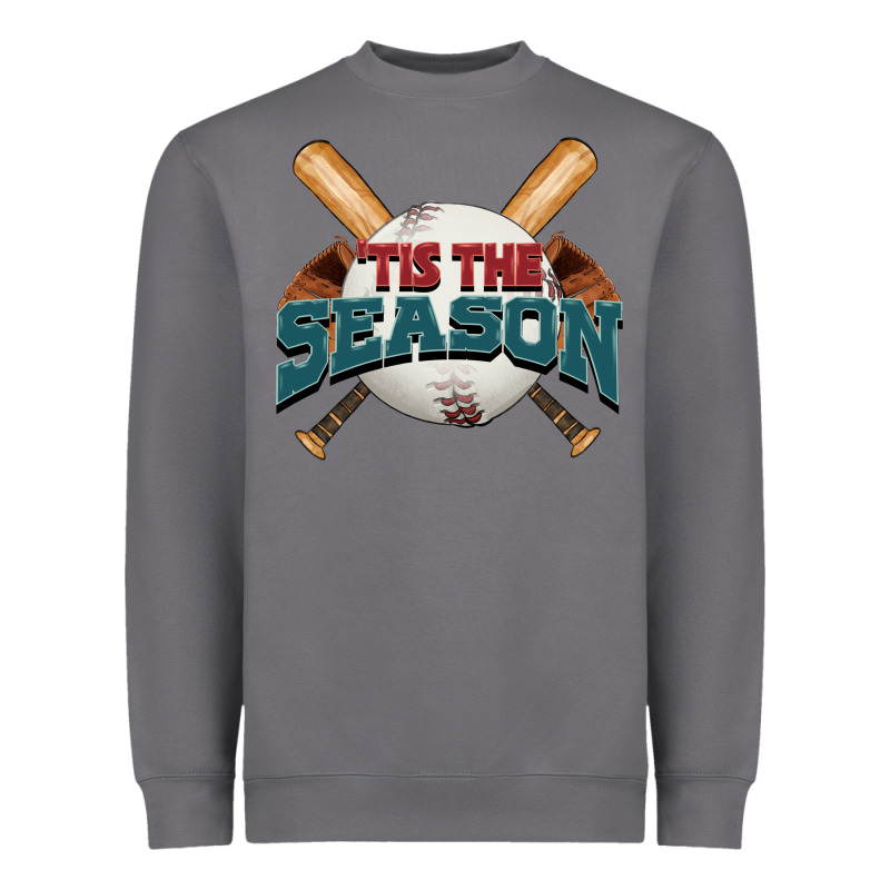 'tis The Season Baseball Heavyweight Sweatshirt by FaDigitalArtStudio | Teevron
