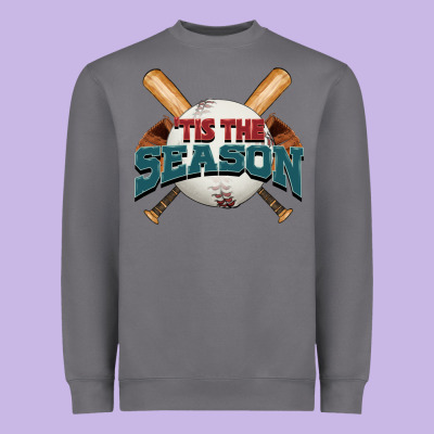 'tis The Season Baseball Heavyweight Sweatshirt Designed By Fadigitalartstudio