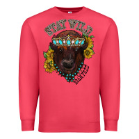 Cardinal turquoise bison Premium Sweatshirt - RacoonDesign