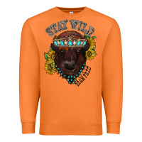 Carrot turquoise bison Premium Sweatshirt - RacoonDesign