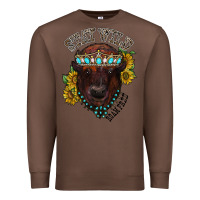 Chestnut turquoise bison Premium Sweatshirt - RacoonDesign