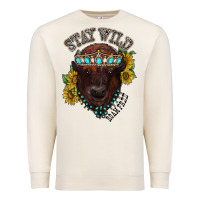 Sandshell turquoise bison Premium Sweatshirt - RacoonDesign