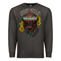Smoke turquoise bison Premium Sweatshirt - RacoonDesign
