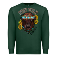 Sports Green turquoise bison Premium Sweatshirt - RacoonDesign