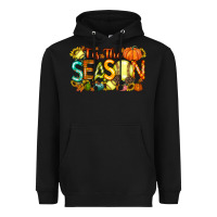 Black tis the season softball Heavyweight Hoodie - RacoonDesign