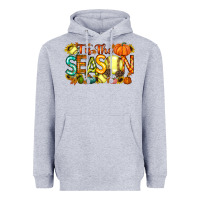 Heather Grey tis the season softball Heavyweight Hoodie - RacoonDesign