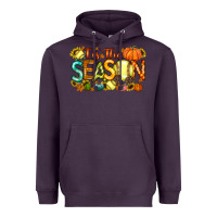 Plum tis the season softball Heavyweight Hoodie - RacoonDesign