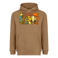Toasted Coconut tis the season softball Heavyweight Hoodie - RacoonDesign