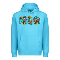 Ocean Blue western mama Premium Hoodie - RanaPortraitStore