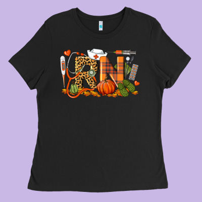Fall Rn Registered Nurse Ladies Tee Designed By Lillyallendesigns