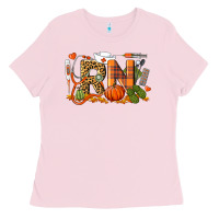 Bubblegum Pink Fall RN Registered Nurse Ladies Tee - LillyAllenDesigns