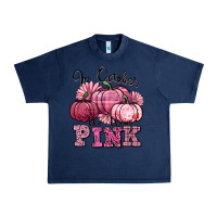 Navy in october we wear pink pumpkin Urban Heavy Tee - texasbilliewilder