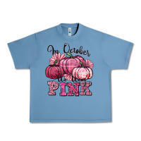 Pebble Blue in october we wear pink pumpkin Urban Heavy Tee - texasbilliewilder