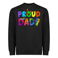 Black Western Proud Dad Heavyweight Sweatshirt - BundleAndBundleShop