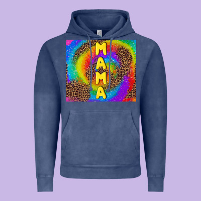 Mama Tie Dye Vintage Hoodie Designed By Tumblerdesignbyshophia