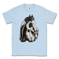 Dusty Blue paint horse Classic Tee - LillyAllenDesigns