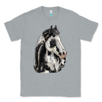 Heather Grey paint horse Classic Tee - LillyAllenDesigns