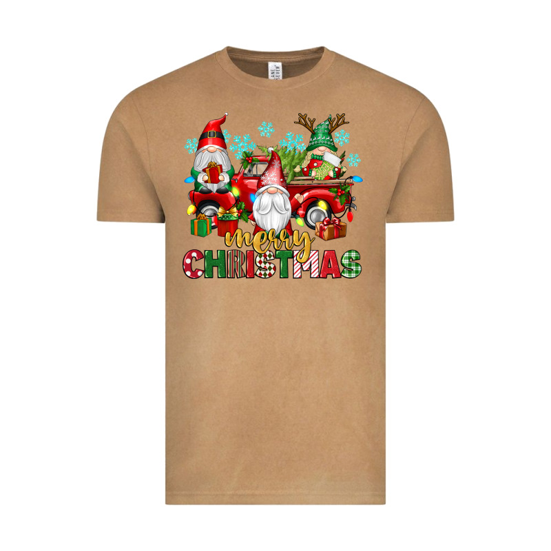 Merry Christmas Gnome Truck Vintage Tee by texasbilliewilder | Teevron