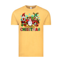 Vintage Mustard merry christmas gnome truck Vintage Tee - texasbilliewilder