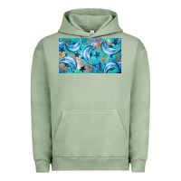 Pigment Oil Green dolphin  mug Urban Hoodie - BarkalooDesign