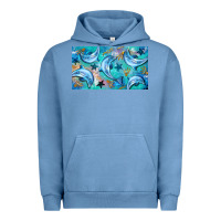 Pigment Pebble Blue dolphin  mug Urban Hoodie - BarkalooDesign