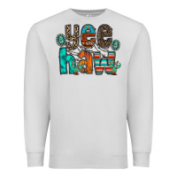 Dove Grey yee haw Premium Sweatshirt - RacoonDesign