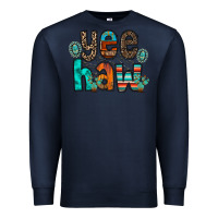 Navy yee haw Premium Sweatshirt - RacoonDesign