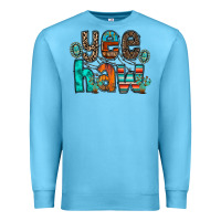 Ocean Blue yee haw Premium Sweatshirt - RacoonDesign