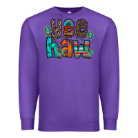Purple yee haw Premium Sweatshirt - RacoonDesign