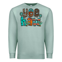 Seafoam yee haw Premium Sweatshirt - RacoonDesign