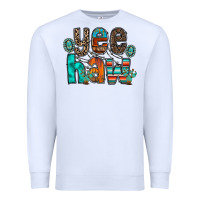 White yee haw Premium Sweatshirt - RacoonDesign