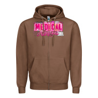 Chestnut valentine medical assistant Zipper Hoodie - CowhideDigitalArt
