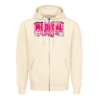 Sandshell valentine medical assistant Zipper Hoodie - CowhideDigitalArt