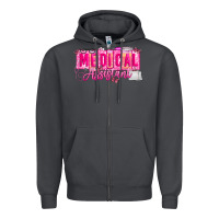 Smoke valentine medical assistant Zipper Hoodie - CowhideDigitalArt