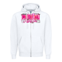 White valentine medical assistant Zipper Hoodie - CowhideDigitalArt