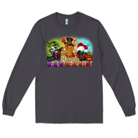 Smoke happy hallothanksmas gnomes Long Sleeve Tee - CowGirlArtShop