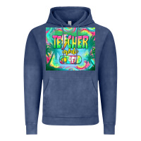 Vintage Denim teacher mode off Vintage Hoodie - TumblerDesignByShophia