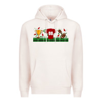 Pale Pink trophy cup american football uniform libbey glass Premium Hoodie - BundleAndBundleShop