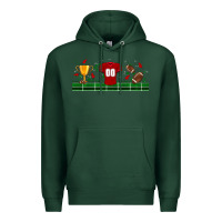 Sports Green trophy cup american football uniform libbey glass Premium Hoodie - BundleAndBundleShop