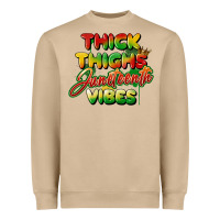 Mushroom thick thighs juneteenth vibes Heavyweight Sweatshirt - FaDigitalArtStudio