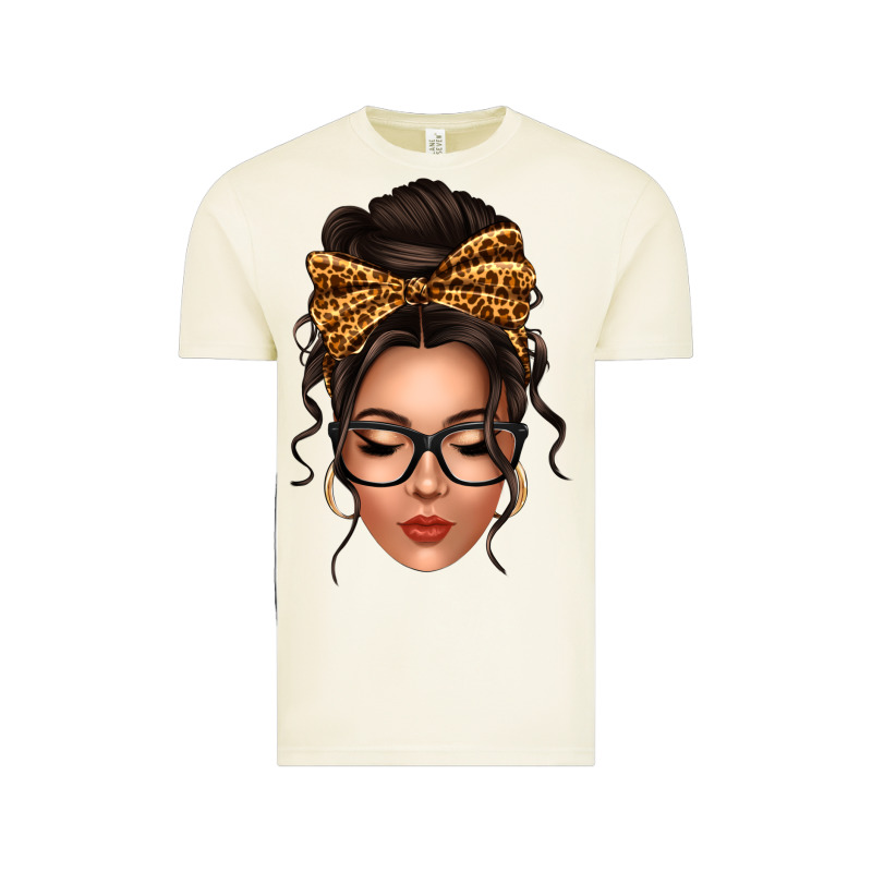 Caucasian Leopard Messy Bun Vintage Tee by texasbilliewilder | Teevron