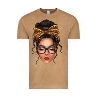 Vintage Camel caucasian leopard messy bun Vintage Tee - texasbilliewilder