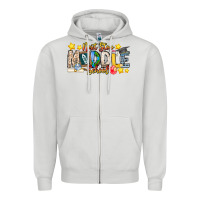 Dove Grey Next Stop Middle School Zipper Hoodie - CowhideDigitalArt