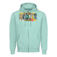Seafoam Next Stop Middle School Zipper Hoodie - CowhideDigitalArt