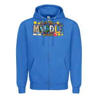 True Royal Next Stop Middle School Zipper Hoodie - CowhideDigitalArt